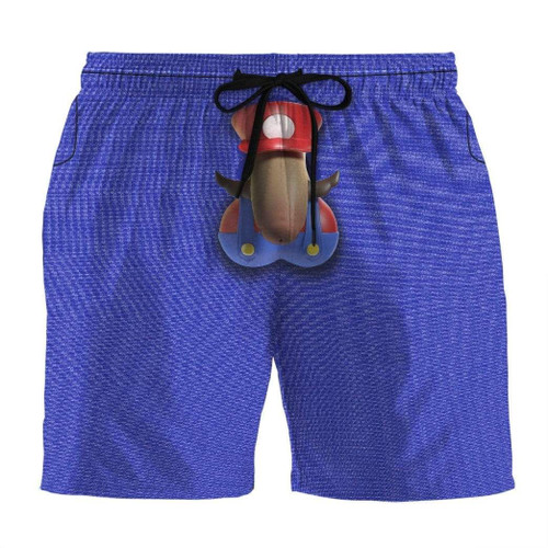 3D Adam SUPER MARIO Custom Summer Beach Shorts Swim Trunks