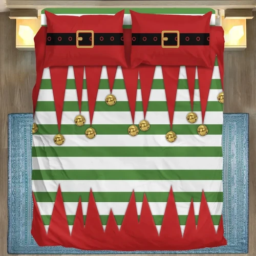 3D Christmas Elf Custom Bedding Set