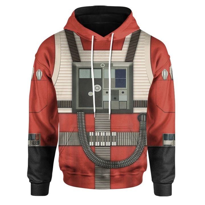 SW Luke Skywalker Pilot Cosplay Custom Hoodie