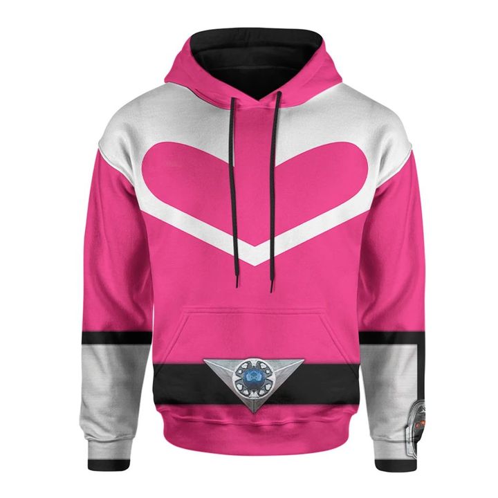 Pink Power Rangers Time Force Custom Hoodie
