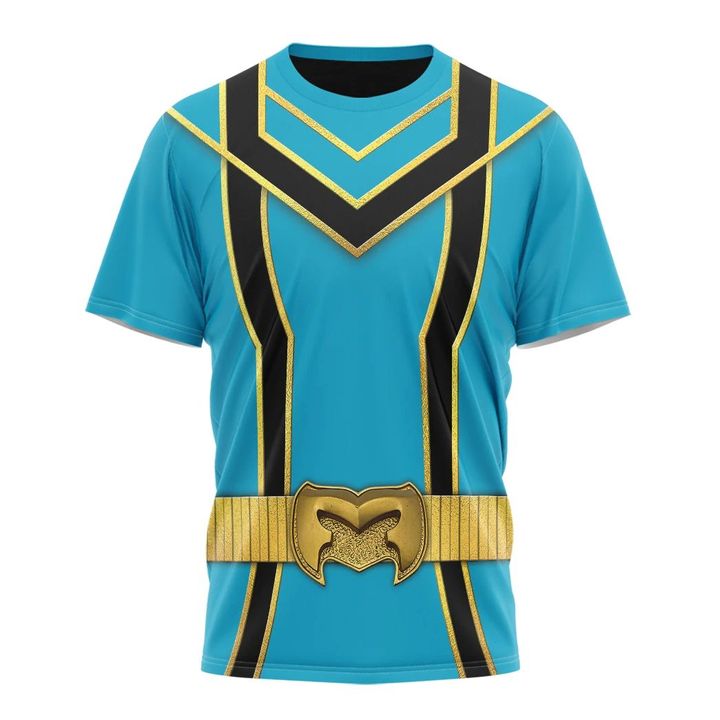 Blue Power Rangers Mystic Force Custom T-Shirt