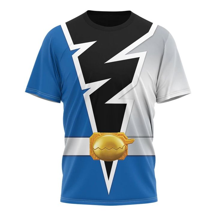 Power Rangers Dino Fury Blue Ranger Custom T-Shirt