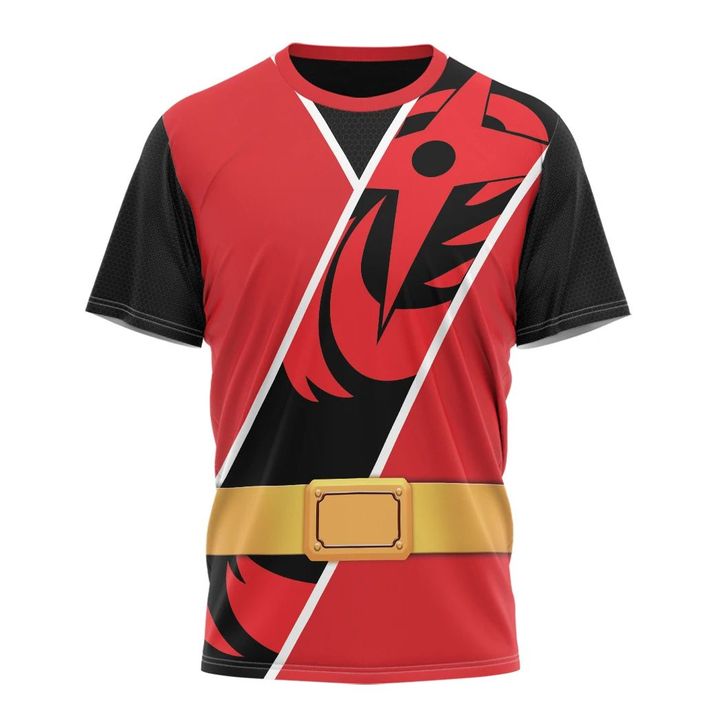 Power Ranger Ninja Steel Red Ranger Custom T-Shirt
