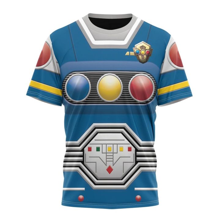 Power Rangers Turbo Blue Senturion Custom T-Shirt