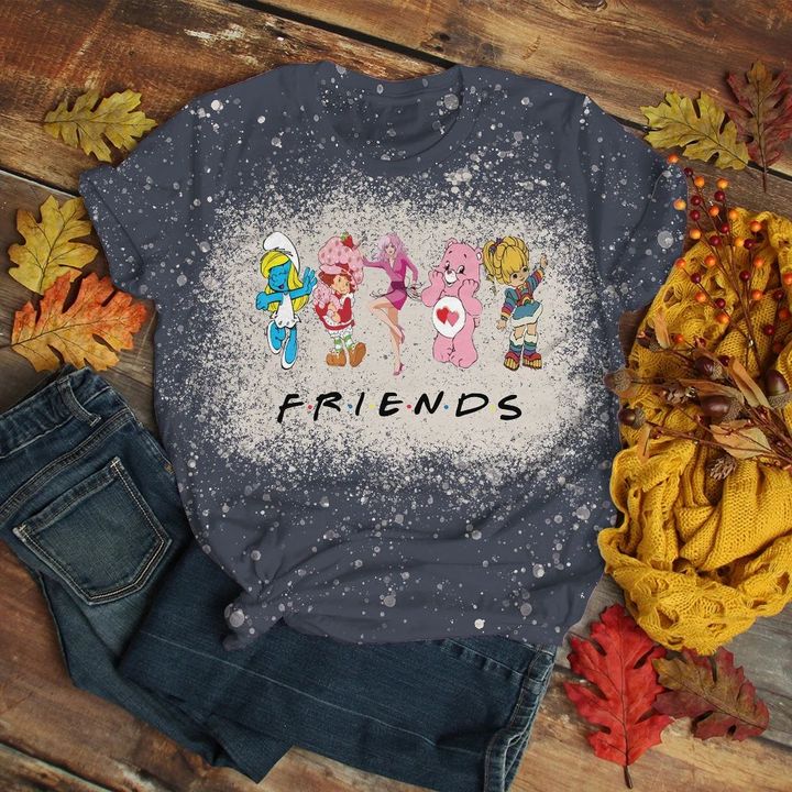 80s Friends Custom Bleach T-Shirt