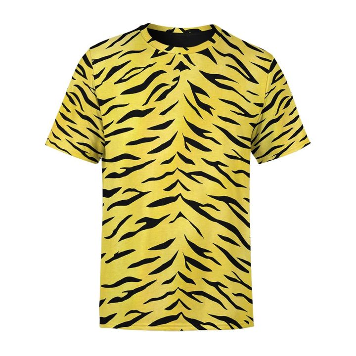 Seamless Yellow Pattern Custom T-Shirt