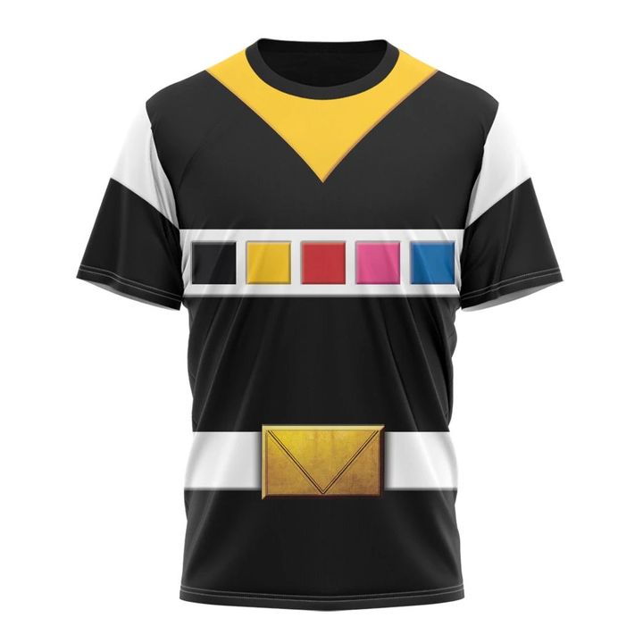 Black Power Rangers In Space Custom T-Shirt