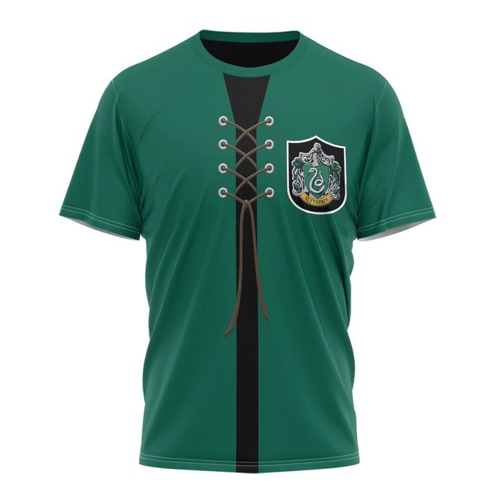 Movie HP Quidditch Robes Green Cosplay Custom T-Shirt