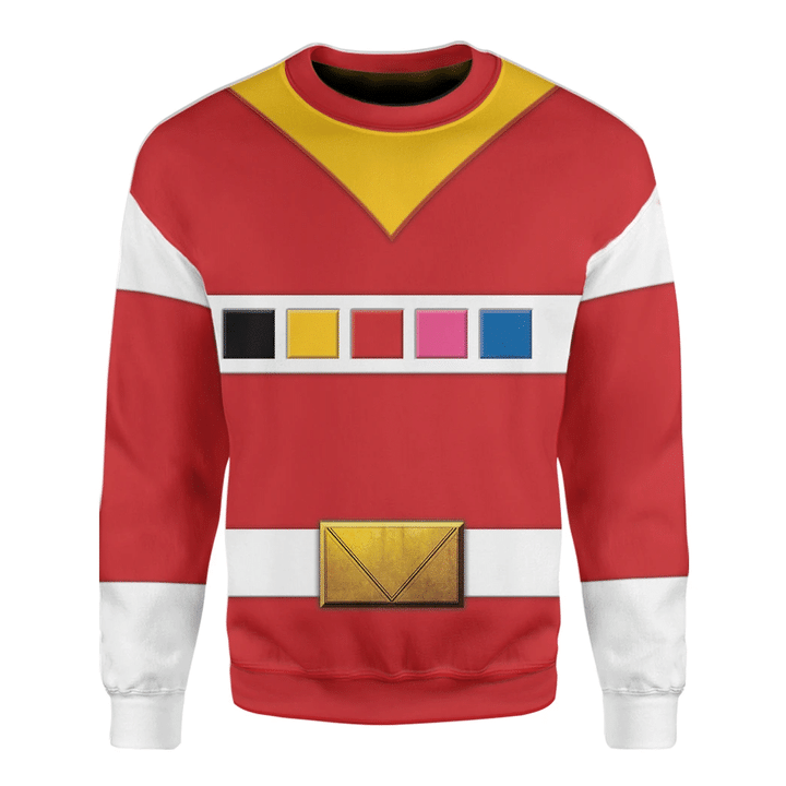 Red Power Rangers In Space Custom Sweatshirt