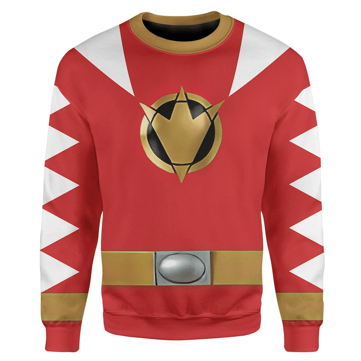 Dino Thunder Red Power Rangers Custom Sweatshirt