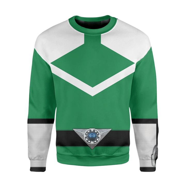 Green Power Rangers Time Force Custom Sweatshirt