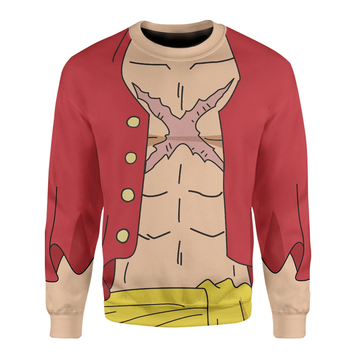 Anime One Piece Luffy Custom Sweatshirt