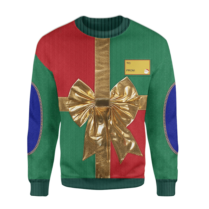 Christmas Present Ugly Cosplay Custom Sweatshirt