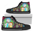 Rick And Morty High Top Shoes