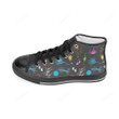 Biology Black Classic High Top Canvas Shoes