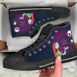 Jack And Sally The Nightmare Before Christmas Hallowen High Top Shoes