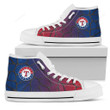 Colors Air Cushion Texas Rangers Gradient High Top Shoes