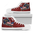 Dachshund - Independence Day High Top Shoes