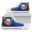 Thor Head Beside New York Islanders High Top Shoes