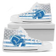 The Detroit Lions Nfl Football High Top Shoes