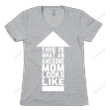 This is What an Awesome Mom Looks Like Juniors Funny T-shirt Tee Birthday Christmas Present T-Shirts Gift Women T-shirts Women Soft Clothes Fashion Tops