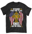 NCAA West Virginia Mountaineers Stand For The Flag Knee For The Cross T-Shirt