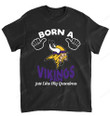 NFL Minnesota Vikings Born A Fan Just Like My Grandma T-Shirt