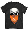 NCAA Virginia Cavaliers Skull Rock With Mask T-Shirt