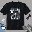 Seattle Seahawks Sports Teams With Wilson And Lockett Signatures T-Shirt