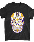 NCAA East Carolina Pirates Skull Rock With Flower T-Shirt