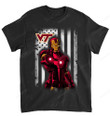 NCAA Virginia Tech Hokies Ironman Flag Dc Marvel T-Shirt