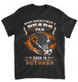 NFL Chicago Bears Never Underestimate Fan Born In October 2 T-Shirt