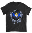 NFL Los Angeles Rams Batman Logo Dc Marvel Jersey Superhero Avenger T-Shirt