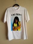 Aaliyah RnB RIP Yellow Michigan Jersey 90s Hip Hop T-Shirt
