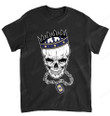 NCAA Washington Huskies Skull Rock With Crown T-Shirt