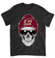 NCAA Central Michigan Chippewas Skull Rock With Beanie T-Shirt