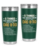 5 Things You Should Know About My Dad Bod Stainless Steel Tumbler, Tumbler Cups For Coffee Or Tea, Great Gifts For Thanksgiving Christmas Birthday