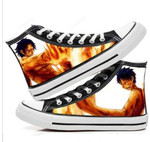 One Piece 2 Frères Ace Et Luffy High Top Shoes
