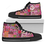 Peace and Love High Top Shoes