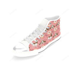 English Cocker Spaniel Pattern White Classic High Top Canvas Shoes