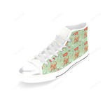 American Cocker Spaniel Pattern White Classic High Top Canvas Shoes