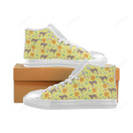 Newfoundland Pattern White Classic High Top Canvas Shoes