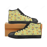 Newfoundland Pattern Black Classic High Top Canvas Shoes