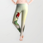Cactus and a Bird All Over Print 3D Legging