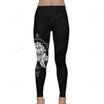 Flower And Abstract Geometry Shapes All Over Print 3D Legging