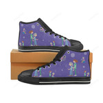 Physical Therapist Pattern Black Classic High Top Canvas Shoes
