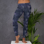 Blue And Grey Spider Web All Over Print 3D Legging