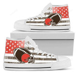 The Cleveland Browns Nfl Football High Top Shoes