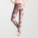 Valentines Pattern Fries Before Guys All Over Print 3D Legging