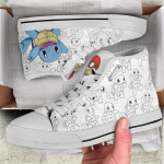 Squirtle Pokemon Anime High Tops Shoes